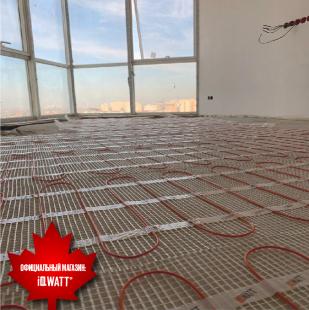 Тонкий самоклеящийся греющий мат IQ FLOOR MAT 150 Вт/м.кв - 14м²
