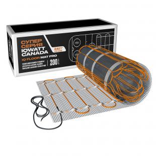 Тонкий самоклеящийся греющий мат IQ FLOOR MAT PRO 200 Вт/м.кв. - 2,5 м²